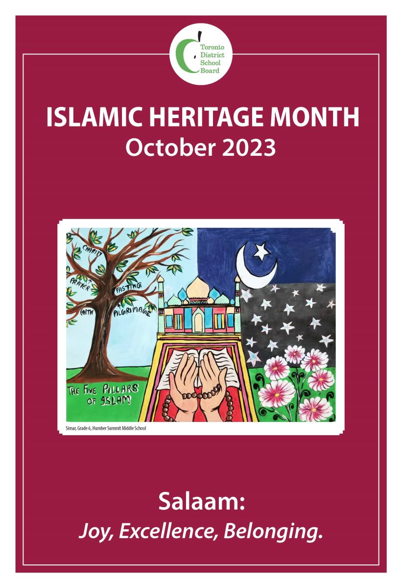 News Islamic Heritage Month at the TDSB October 2023 Toronto